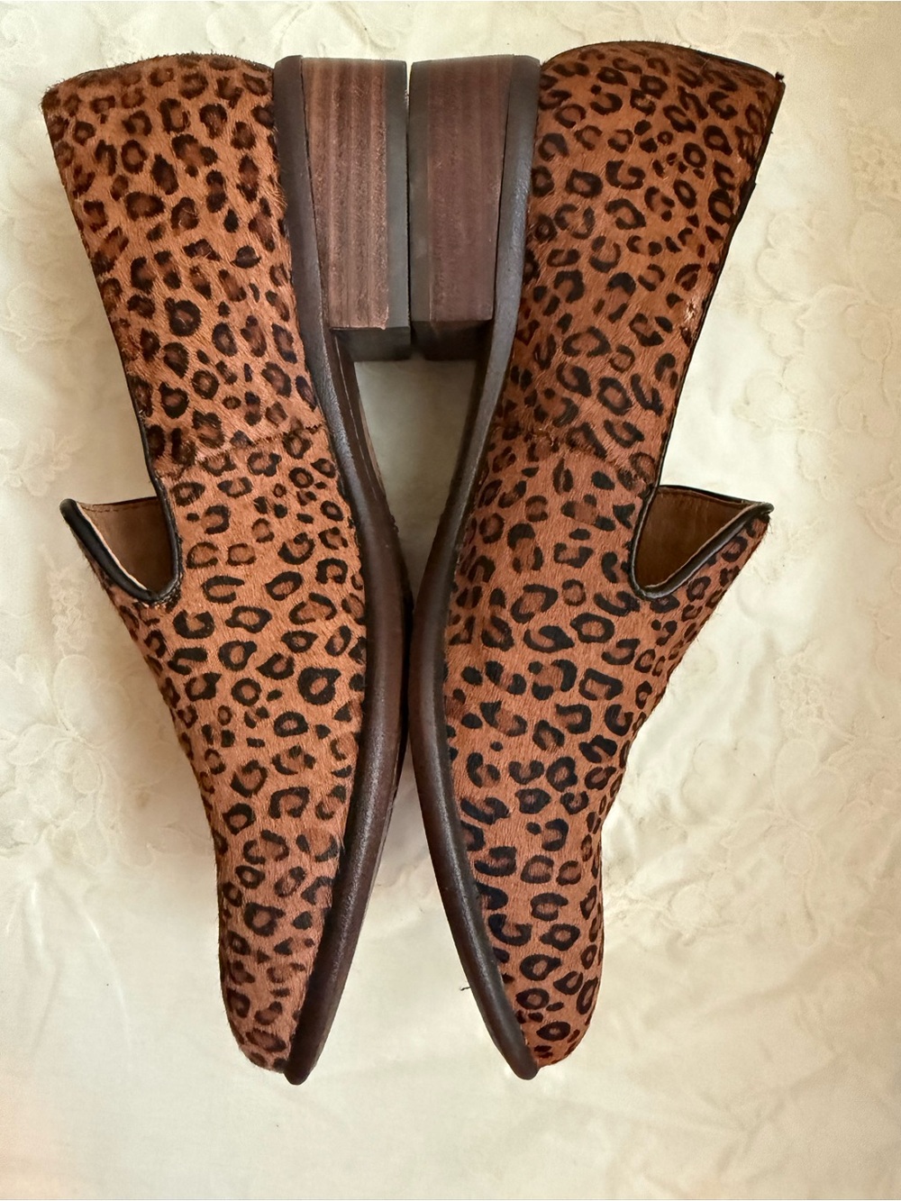 Söfft Leopard Print Slip-On Loafers in Brown and Black 7.5 Quiet Luxury Flats - Picture 7 of 13